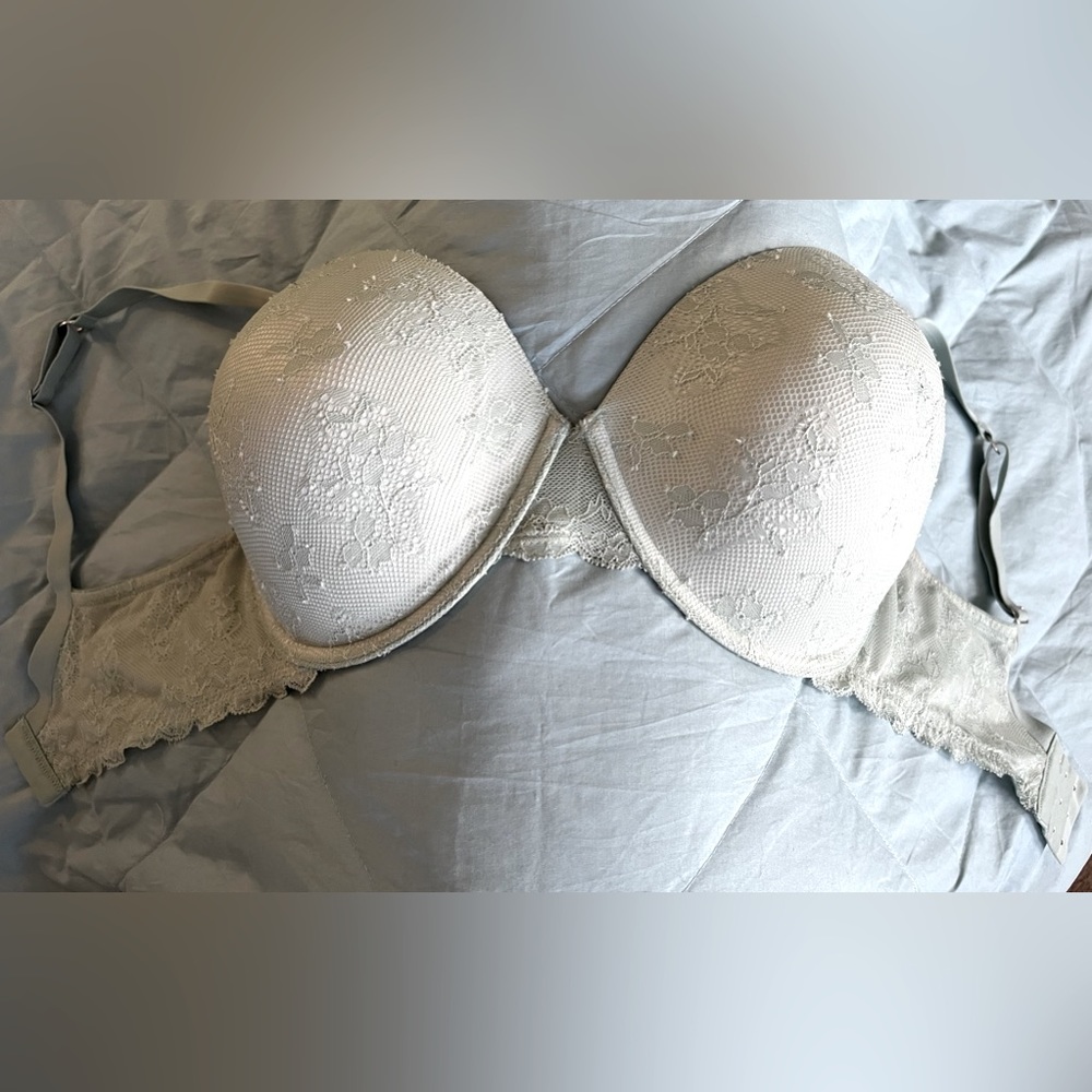 Victoria's Secret Seafoam Lace Biofit Demi Uplift 38DD